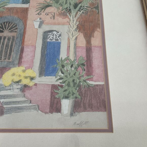 William Buffett - Signed-Tropical Scene-Framed - Picture 6 of 14